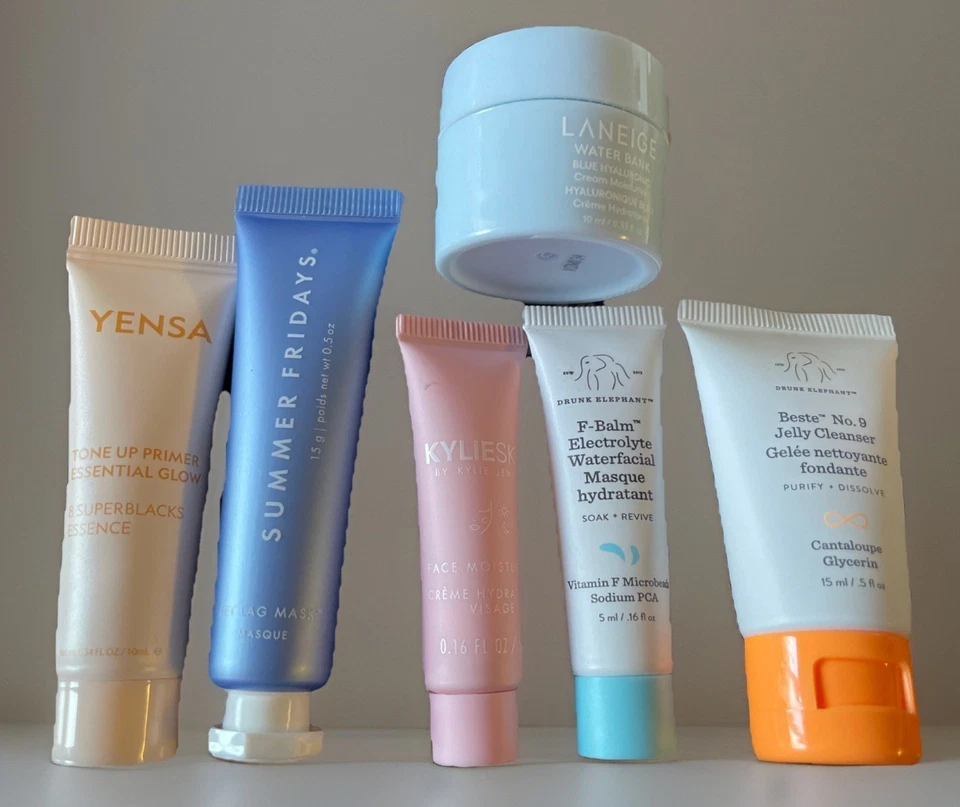 Mixed Skincare Drunk Elephant, Summer Fridays, Laneige, Kylie Skin, Yensa TRAVEL - Image 1 of 4