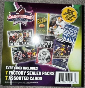 NFL 2021 CHAMPIONSHIP COLLECTION Football Mega Box *SEALED* Retro Packs - Picture 1 of 1