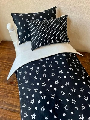 Wednesday Addams Doll Bedding fits 18 inch beds American Girl and Wicked Elphaba - Image 1 of 4