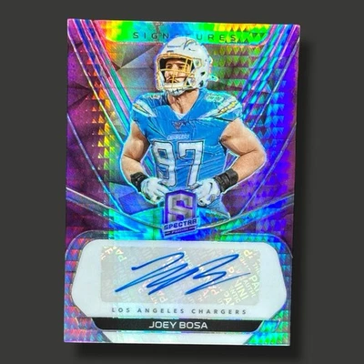 2020 Panini Spectra Joey Bosa Signatures Neon Pink /15 ~ Chargers Bills - Image 1 of 4