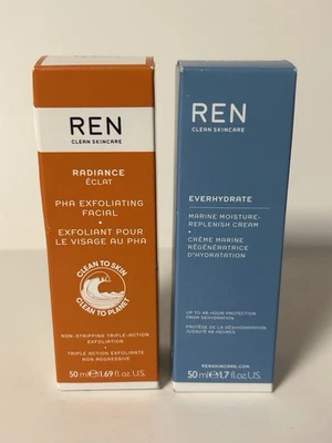 Lote exfoliante REN Skincare Everhydrate Marine hidratante-reponente crema radiante Foto 1 de 3