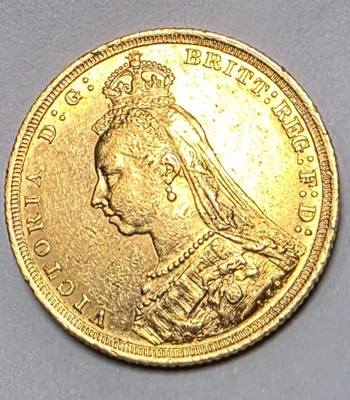 1889-S Queen Victoria Jubilee Head Gold Sovereign - Image 1 of 2
