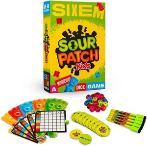 Sixem Sour Patch Niños Dados Juego Velocidad, Estrategia y Sabotaje para Game Night - Imagen 1 de 6