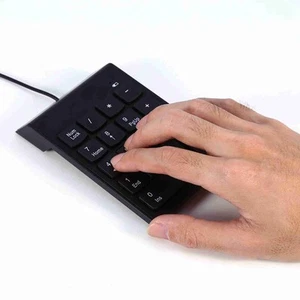 Usb Numeric Keypad Mini Number Pad Numpad 18 Keys Keyboard For Laptop Desk AM - Picture 1 of 22