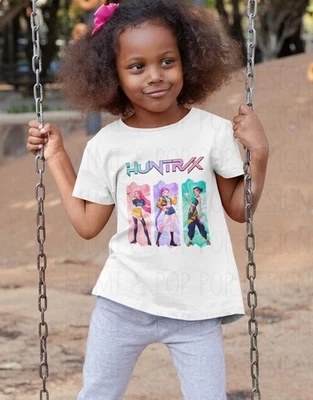 Camiseta Golden Demon Hunters Huntrix, blanca, Mira, Rumi, Zoey Tee, K-pop Foto 1 de 3