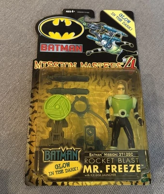 NEW HASBRO MISSION MASTERS 4 ROCKET BLAST MR.FREEZE GLOW IN THE DARK FIG NIB - image 1 of 2