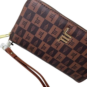 Neu London Fog cognac braun Amelia Wristlet Geldbörse  - Bild 1 von 7