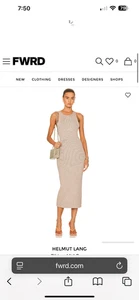 Helmut Lang Ribbon Dress BNWT  Original Tag Price $450.00 - Picture 1 of 7
