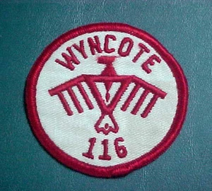 Rare 1950's Wyncote Troop 116 Boy Scout Camp 3" Patch ~ Wyncote , Pennsylvania ! - Picture 1 of 2
