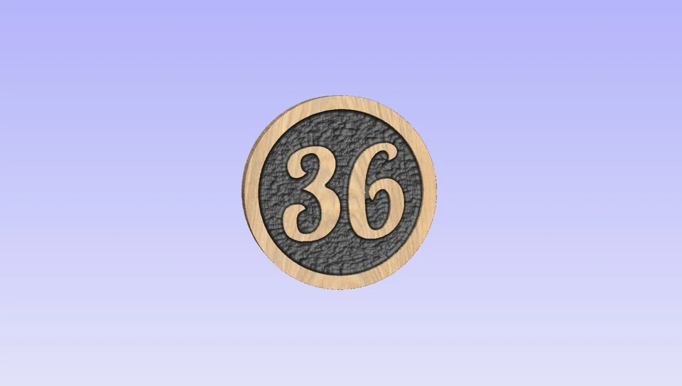 Personalised Oak Carved  Wooden Home House Number Name Sign Plaque Outdoor plate - Image 1 of 1