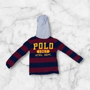 Sz 8 polo Ralph Lauren.Cotton hoodie for boy .blue,red,and gray - Picture 1 of 4