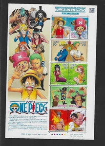 Japan 2011 Japanese Animation Hero One Piece Stamp S/S Cartoon No 15 - Picture 1 of 2