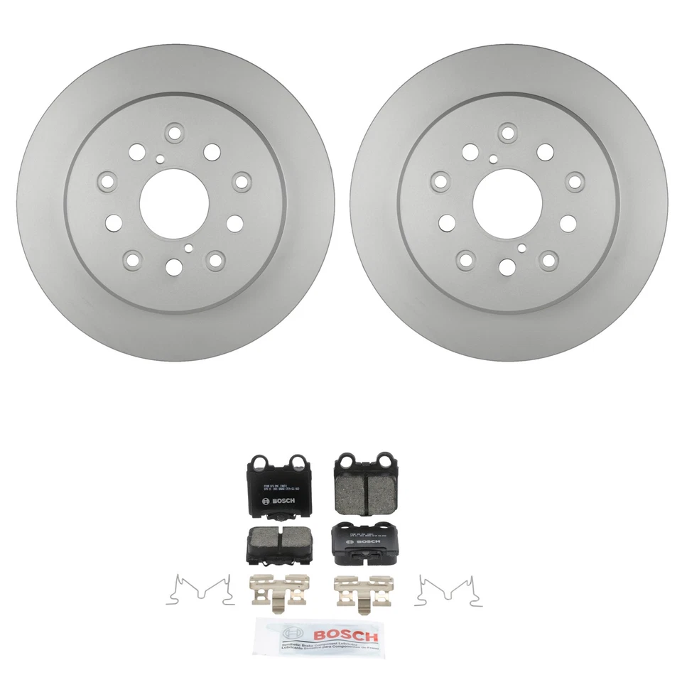Kit de pastillas de freno de disco de cerámica rotores Quietcast traseros Bosch para GS300 GS430 IS300 Foto 1 de 1
