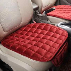 Cojín de cubierta de asiento de coche cálido de invierno antideslizante asiento de silla delantera almohadilla transpirable coche - Imagen 1 de 28