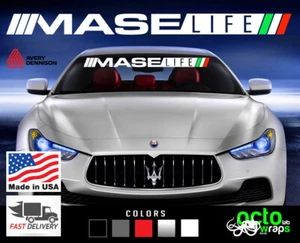 fit maserati quattroporte ghibli gran turismo levante windshield decal sticker - Picture 1 of 11