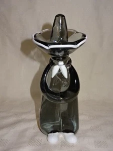 Signed 1970's Hand Made Murano Glass 8.5" Mexican Figure In Sombrero - Picture 1 of 6