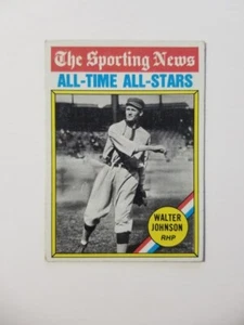 WALTER JOHNSON ALL-TIME ALL STARS 1976 TOPPS BASEBALL CARD #349 - Picture 1 of 2