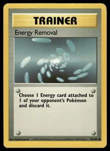 Juego base de cartas Pokemon Energy Removal 092/102 - Imagen 1 de 2