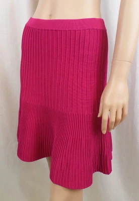 Cut 25 by Yigal Azrouel Pink Techno Knit Skirt Sz. Medium NWT $275 - Image 1 of 4