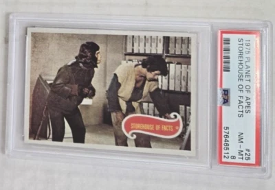 1975 Planet of the Apes Trading card #24 Storehouse of Facts PSA 8 NrMt Mint - Image 1 of 2