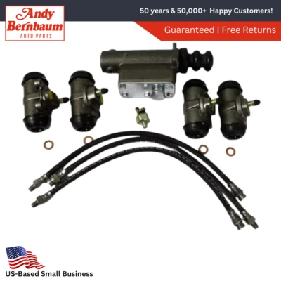 For 1935 Dodge Chrysler DeS Front & Rear Master Brake Rebuild Kit W/Brake Shoes - Image 1 of 4