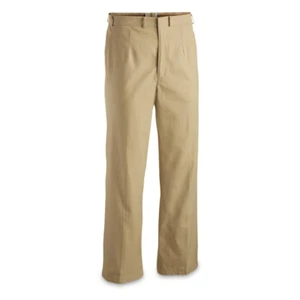 Vintage Bundeswehr Khaki Anzughose, Gr. 33, 37, 39, Klasse 1 CD., kostenloser Versand - Bild 1 von 4