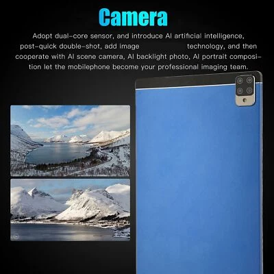 US Plug 128GB Tablet 10.1in Blue 6GB 128GB 10 Core CPU 8800mAh Dual Band 5G Fit - Image 1 of 4