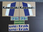 1982 Kawasaki Kx 125 Gas Tank, Side Panel And Swingarm  Decal Kit