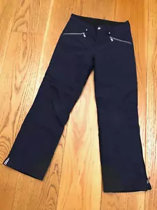 BOGNER NAVY BLUE SNOW PANTS LARGE 140-146 WOMEN'S DOUBLE LINED SKI TROUSERS L - Picture 1 of 22