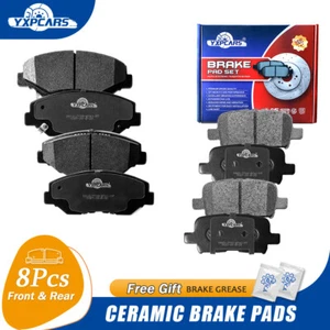 Front & Rear Ceramic Brake Pads Set For 2003-2008 Honda Pilot Sport Utility 3.5L - Picture 1 of 9