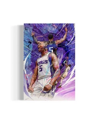 Deandre Fox | Sacramento Kings | Sports Wall Art | Canvas - Image 1 of 4