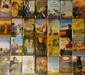 RANDOM Lot of 5 Large Print AMISH FICTION Books Romance Mystery CHRISTIAN - Picture 1 of 4