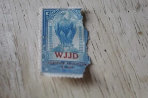 WJJD EKKO RADIO RECEPTION STAMP AM RADIO MOOSEHART, ILLINOIS - BAD CONDITION!! - Picture 1 of 1
