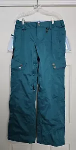 Pantaloni da sci snowboard Volcom Nimbus uomo M verdi foderati cargo vita regolabile sfiato inverno - Foto 1 di 24