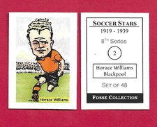FOOTBALL CARDS FOSSE COLLECTION SOCCER STARS 1919-1939 8th Series VARIANTS B - M