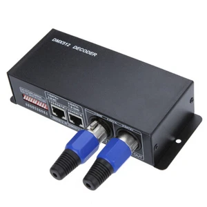 DMX 512 LED Decoder Controller for RGB Tape Strip Light Dimmer Driver T0K7 - Picture 1 of 8