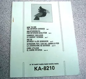 Manual de usuario Brother Intarsia Carriage KA-8210 - Imagen 1 de 2