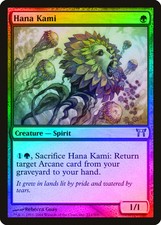 Hana Kami FOIL Champions of Kamigawa HEAVILY PLD Green Uncommon CARD ABUGames