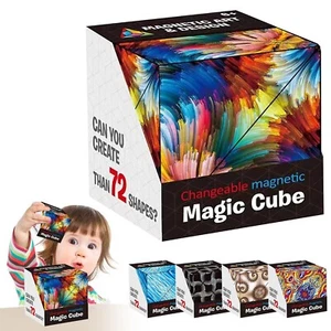 3D Magic Cube Shashibo Shape Shifting Box Adult Kids Decompression Puzzle Toy - Picture 1 of 4