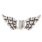 50x Wing Spacer Beads 0.9in Wide Zinc Alloy Heart Style Angel Wing Beads DIY New
