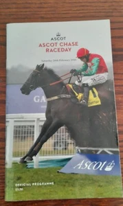 TARJETA DE CARRERA ASCOT, 20 DE FEBRERO DE 2016 ~ THE ASCOT CHASE & SILVINIACO CONTI - Imagen 1 de 16