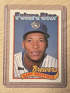 1989 Topps Gary Sheffield RC Milwaukee Brewers #343 #1