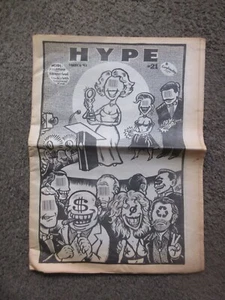 HYPE #21 MARCH 1993 SEATTLE ERA GRUNGE MUSIC PAPER 28 PGS GD+W/NIRVANA 7" REVIEW - Picture 1 of 17