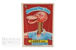 Vtg (1986) GPK "Larry Lips" Trading Card (OS4), w/ERROR (No Copyright), by Topps - Foto 1 di 5
