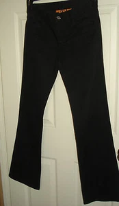 Pantalones TORY BURCH "Classic Tory Jean" Negro Mezcla Algodón Talla 25 Nuevos sin Etiquetas - Imagen 1 de 6