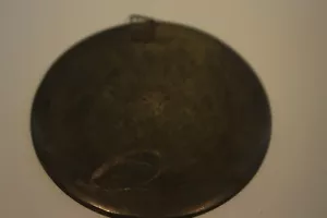 VINTAGE BRONZE PARTHENON ANCIENT GREECE TEMPLE WALL HANGING PLATE DECOR SZ 3 3/4 - Picture 1 of 5