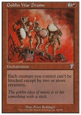 Magic the Gathering MTG Goblin War Drums (194) Seventh Edition   NM