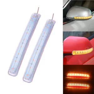 2X LED Flashing 9SMD Car Turn Signal Light Auto Rearview Mirror Indicator Lamp - Picture 1 of 11