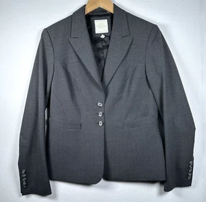 The Limited Womens Perfect Travel Suit Wool Blend Blazer Grey Size 10 Lined - Picture 1 of 17