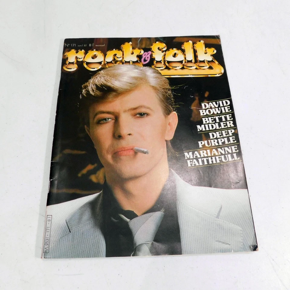Rock and Folk Magazine David Bowie Cover April 1981 French Issue 171 - Image 1 of 4